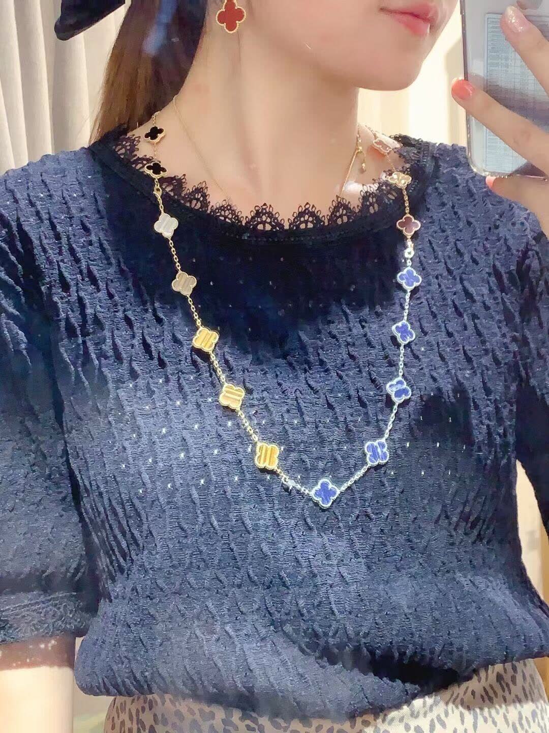 Van Cleef & Arpels Monogram Multicolore Necklace
